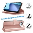thumbnail image 4 of Tiflook Wallet Case for iPhone 17 Air 6.5" 5G 2025, PU Leather ID Cash Credit Card Slots Holder Carrying Pouch Folio Flip Cover [Detachable Magnetic Hard Cases] Lanyard - Rose Gold, 4 of 6