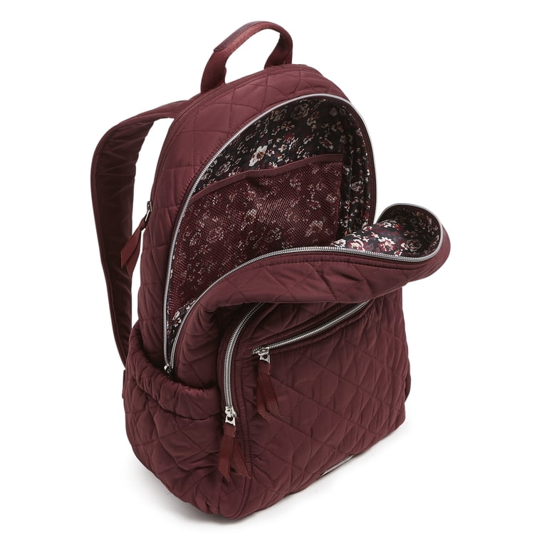 Vera Bradley Iconic Campus Microfiber Backpack in Mulled Wine NWOT Vera Bradley Iconic Campus Microfiber, mulled wine  main image 4