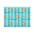 thumbnail image 3 of MKHERT Bright Orange Fish Window Curtain Kitchen Curtains Window Treatments 26x39 inch,Set of 2, 3 of 3