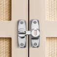 thumbnail image 7 of HXRH Sliding Door Latch Lock,1pc Durable Gate Latches Hardware,Reudable Heavy Duty Silver Gate Lock for Barn,Kitchens,Home, 7 of 7