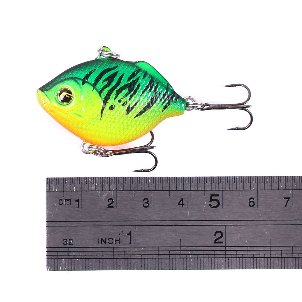 HENGJIA 8PCS Fishing Lures, Lipless Crankbaits for Bass, Minnow VIB Lifelike Hard Baits Sinking Fishing Jigs for Freshwater and Saltwater Bass, Trout, Walleye