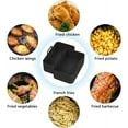 thumbnail image 2 of Jinsinto Silicone Pot for Double Air Fryer, 2PCS Reusable Air Fryer Liners, Silicone Air Fryer Basket, Accessory for Air Fryer, Oven, Microwave, Cake Mold, black, 2 of 5