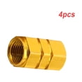 thumbnail image 1 of VONKY 4 Pieces Decorative Tire Caps Convenient Firm Tires Valve Cover Tire Plug Covers Modifying Accessory with Bright Color Golden 1Set, 1 of 6