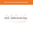 thumbnail image 2 of Max Advanced Brakes - Brake Kit for 2003 2004 2005 2006 2007 2008 Honda Pilot Front and Rear Replacement Disc Brake Rotors and Ceramic Brake Pads, 2 of 9