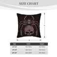 thumbnail image 4 of Kll Spider With Skull Decorative Throw Pillow Covers Velvet Soft For Couch Sofa Bedroom Living Room Outdoor -20"X20", 4 of 8
