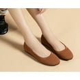 thumbnail image 2 of Women's Ballet Flat Shoes with Round Toe, Knit Slip-On Ballerina Walking Flats, Dress Shoes for Women, 2 of 11