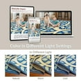 thumbnail image 6 of ODIKA 6x9 Machine Washable Non-Slip Area Rug, Oriental High Traffic Rug, Blue, 10356, 6 of 7