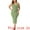 Green, variant on Plus Size Sweater V Neck Ribbed Knit Bodycon Dress 1X Beige