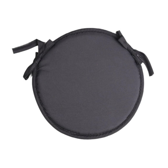 Dualoai Round Chair Cushion Seat Cushion Anti Slip Floor Pouf Soft Comfortable Chair Pad Dark Gray 38cm
