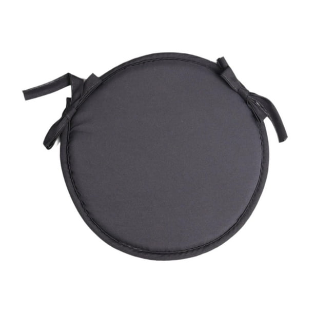 Cojín redondo para silla, cojín de asiento, cojín de esponja, cojín grueso para suelo, puf para silla Gris oscuro 38cm