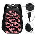 thumbnail image 2 of Hirioo Hearts for Travel Laptop Backpack with USB Charging Port for Men and Women, 2 of 7