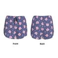 thumbnail image 4 of Disketp Cute Pig Print Women's Shorts Workout Shorts for Athletic Gym Running Shorts with Phone Pockets Small, 4 of 8