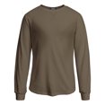 thumbnail image 2 of Thrilos Shirts for Men Long Sleeve Heavyweight Cotton Long Sleeve Tops CrewNeck Sweatshirt Pre-Shrunk Work T-Shirts, 2 of 9