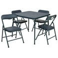 thumbnail image 2 of TiaGOC Mindy Kids Navy 5 Piece Folding Table and Chair Set, 2 of 9