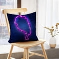 thumbnail image 5 of LALILO Throw Pillow Covers Afro Retro Girl Neon Sign African Cushion Cover 18" x 18", 2 Pack, 5 of 6