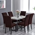 thumbnail image 2 of Stretch Chair Covers for Dining Room Set of 4, Removable Washable Dining Room Chair Covers, Dining Chair Slipcovers Seat Protector, Great Home Decor and Banquet Upholstery (Chocolate, 4 Pack), 2 of 7