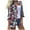 Pink, variant on BUIgtTklOP Women's Flannel Plaid Shacket Long Sleeve Button Down Chest Pocketed Shirts Jacket Coats