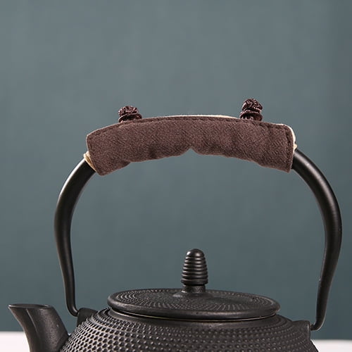Guantes para mango de tetera, paño anti escaldaduras, almohadilla aislante para manija de olla, olla de cobre, olla de hierro, olla de plata, almohadilla aislante de tela para tetera