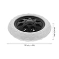 thumbnail image 4 of WEUVEB 2pcs Dual Wheels Caster Plastic Multifunctional for Elderly Push Cart, 4 of 5