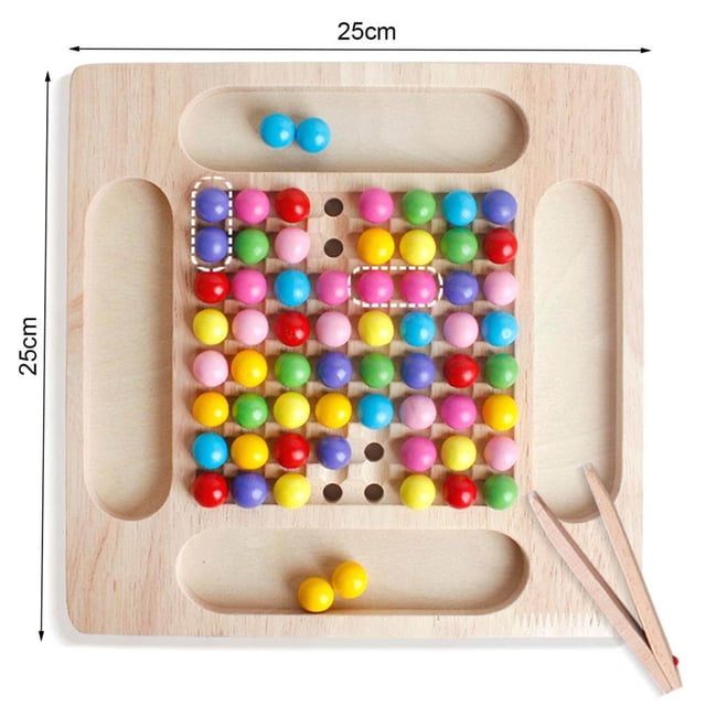 Vogacara Iris divertido Clip de cuentas juguete rompecabezas tablero manos entrenamiento cerebral juego a juego para Juguetes Educativos