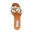 thumbnail image 3 of Steve Madden Brionna Jeweled Rhinestone Open Toe Flat Slide Mule Sandals (RHINESTONE, 10), 3 of 5