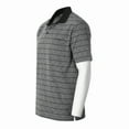 thumbnail image 3 of Gioberti Mens Regular Fit Yarn Dye Striped Short Sleeve Polo Shirt with Pocket, 3 of 5