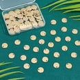 thumbnail image 4 of 100pcs 304 Stainless Steel Charms Flat Round Pendant Stamping Blank Tag Charms Golden Pendant, 4 of 9