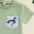 thumbnail image 5 of HCNTES Toddler Baby Boy Summer Outfit 6 9 12 18 24 Months Short Sleeve Mallard Duck T Shirt Checkered Plaid Shorts Two PieceCute Baby Boys Cotton Summer Clothes, 5 of 5