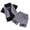 O10-Black, variant on Ulitacool Outfits For Boy Summer O Neck Cartoon Pattern Short Sleeve Tops Shorts Retro Toddler Playsuit 12-24 Months Black