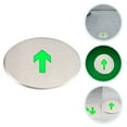 thumbnail image 4 of Voiceine Emergency Exit Sign Glow in the Dark Exit Stainless Steel Directional Floor Sign for Indoor and Outdoor for Business Office Warehouse, 4 of 10