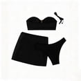 thumbnail image 6 of Ohufall Womens 3 Piece Bikini Set Hollow Out Low Weight Starfish Decor Swimwear Solid Color Pool Party Beach Bathing Suit, 6 of 6