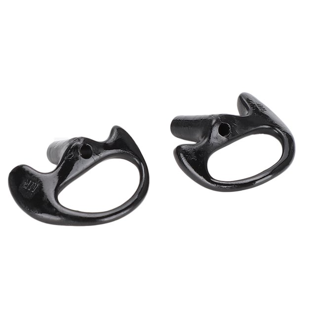 Ear Mould,Comfortable Black Silica Gel Silicone Ear Mould Ear Mould Replacement Time-Tested Durability
