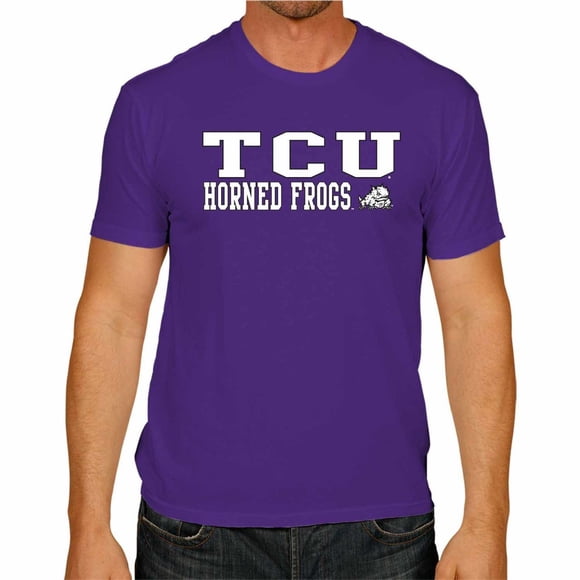 campus T-Shirt Adulte Arc & Logo Style Doux Jour de Match (TcU Grenouilles Cornues - Violet, Grand)