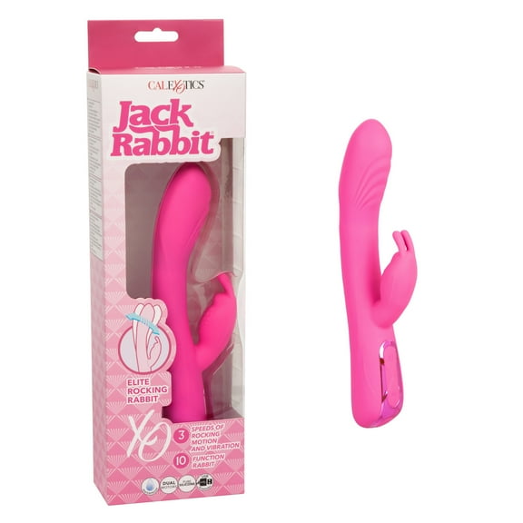 CalExotics Jack Rabbit Elite Rocking Rabbit Vibrator, Pink