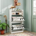 thumbnail image 2 of Costway Armoire de Rangement pour Chaussures avec 2 Tiroirs Basculants, Tablettes Réglables Amovibles pour l'Entrée, 2 of 10