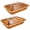 13.78x9.84'', variant on 2 Pack Wicker Large Bread Basket with Acrylic Lid Housewarming Gift Woven Rectangular Imitation Rattan Fruit Basket with Cover for Serving Food Display Tabletop Home Kitchen(13.78x9.84'')