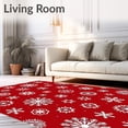 thumbnail image 2 of ODIKA 2'x3' Machine Washable Non-Slip Area Rug, Holiday Celebration Jolly Seasonal Decorative Festive Ornamental High Traffic Rug with Pad, Red, 606702, 2 of 8