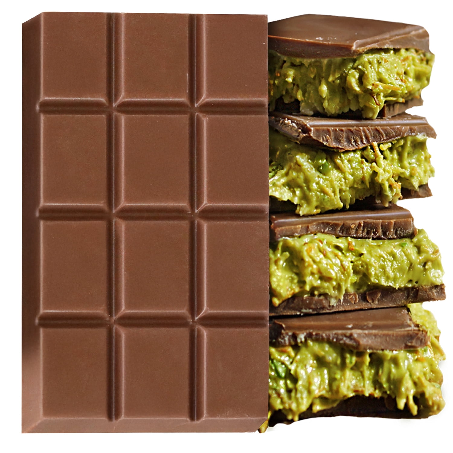 Ceres Gourmet Dubai Pistachio Chocolate Bar, Milk Chocolate, Crunchy, 3 Count, 2.3 Oz