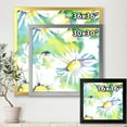 thumbnail image 4 of Designart 'Aquarelle Impression of Daisy Flowers II' Traditional Framed Art Print, 4 of 4