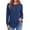 Navy, variant on Fantaslook Waffle Long Sleeve Shirts for Women Button Up V Neck Henley Blouses Dressy Casual Fall Tops