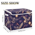 thumbnail image 3 of Cool Owls Stars Foldable Storage Bin with Lid and Handle Collapsible Storage Box 16.5 x 12.6 x 11.8 inches, 3 of 7