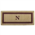 thumbnail image 1 of Nedia Home 02074N Single Picture - Brown Frame 24 x 57 In. Heavy Duty Coir Doormat - Monogrammed N, 1 of 1