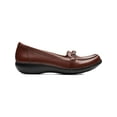 thumbnail image 2 of Clarks Womens Ashland Ballot Leather Slip On Loafers Brown 8.5 Wide (C,D,W), 2 of 3