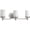 Nickel, variant on Progress Lighting Glide Collection 3-Light Bath Vanity Rubbed Bronze Wall Light with Etched Opal Glass Shade
