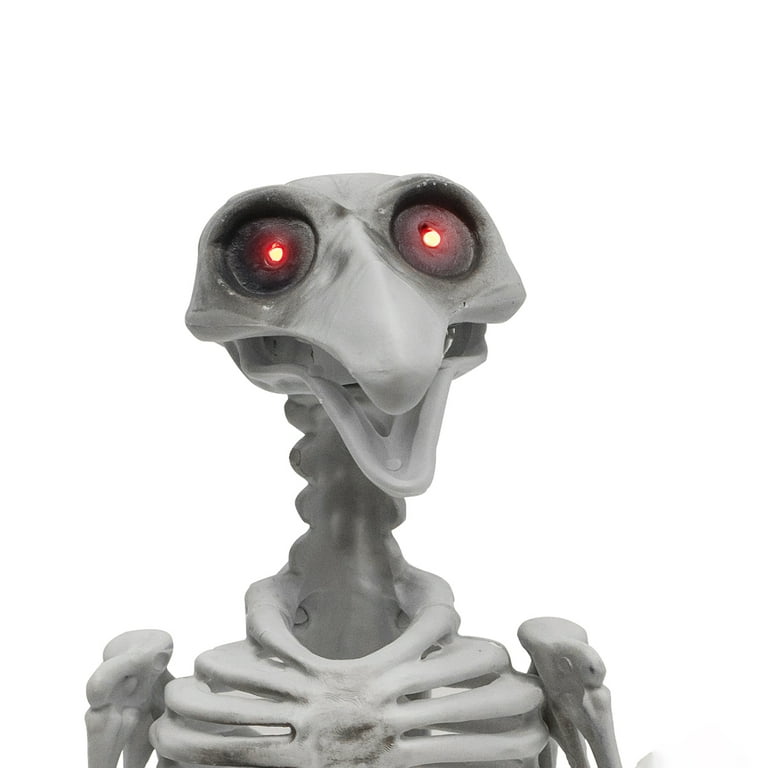 Set 2 Scary Light Up Skeleton Crow Rat Haunted House Prop Halloween Party Decor Set 2 Scary Light Up Skeleton Crow Rat Haunted House Prop Halloween Party Decor