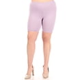 thumbnail image 5 of Women's Plus Size Casual Basic Solid Biker Shorts Pants, 5 of 6