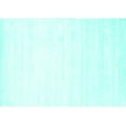 thumbnail image 1 of Ahgly Company Machine Washable Indoor Rectangle Solid Turquoise Blue Modern Area Rugs, 6' x 9', 1 of 4