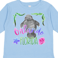 thumbnail image 4 of Inktastic Orlando Florida Cute Swimming Manatee Boys or Girls Long Sleeve Toddler T-Shirt, 4 of 5