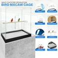 thumbnail image 3 of PENNZONI Extra Large Bird Cage for Macaws & Parrots, Crystal Clear Acrylic Cage, No Base, 3 of 12