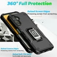 thumbnail image 5 of Feishell for Samsung Galaxy A14 5G Cover with Metal Ring Folding Kickstand,Drop Protection Magnetic Car Mount Shockproof Durable Dual Layer Hybrid Rugged Protective Phone Case,Black, 5 of 9